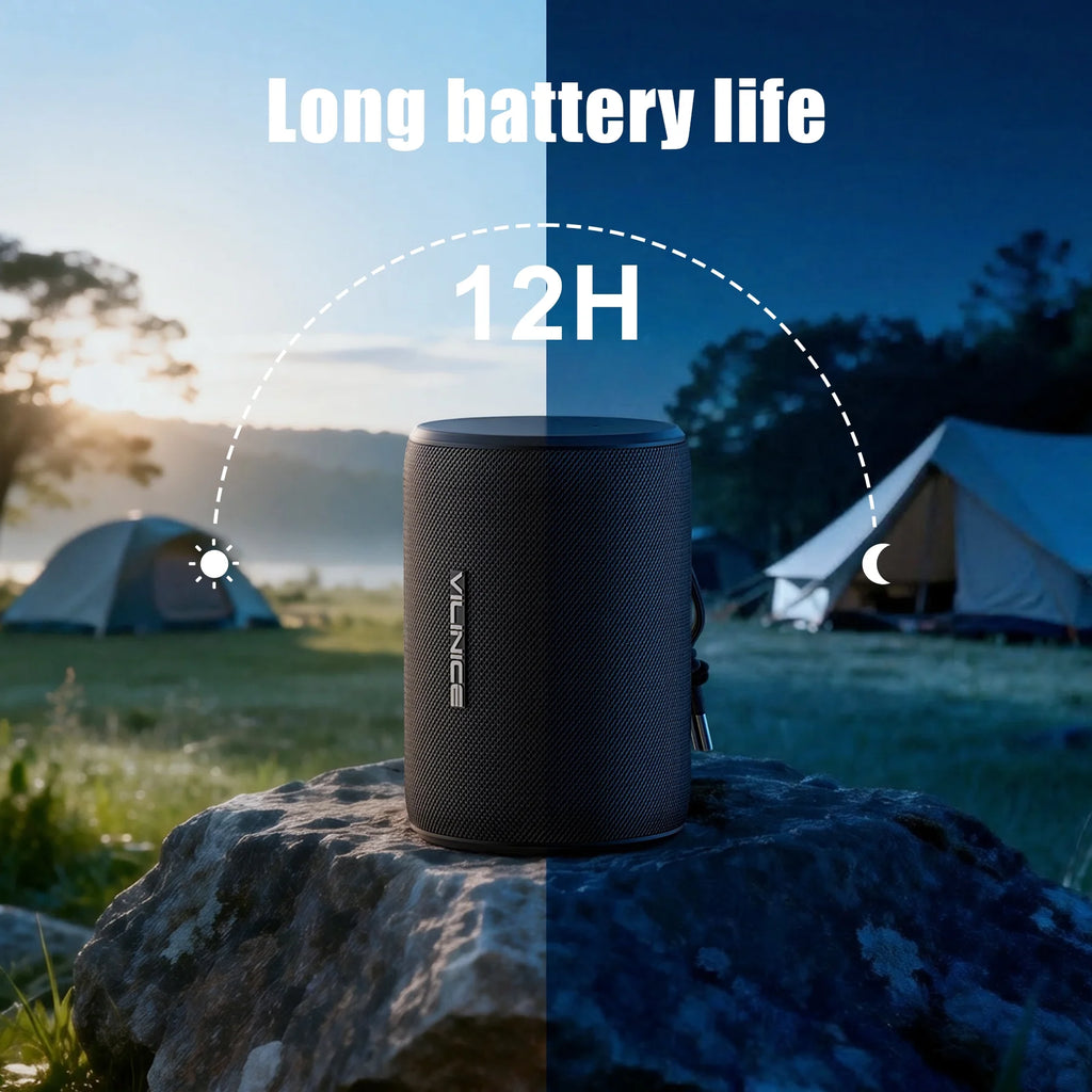 Portable Bluetooth Speaker, IPX7 Waterproof Wireless Speaker, Stocking Stuffers, Bluetooth 5.0, TWS Mini Speaker for Home/Party/Outdoor/Travel/Gifts, Pink