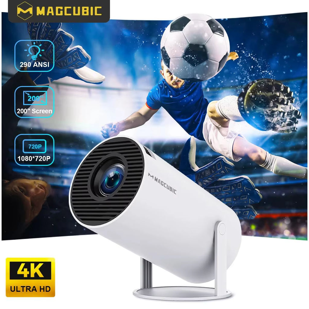 CineCast™ HY300 PRO Smart Projector – 4K Ready. WiFi 6 Fast. Theater Anywhere
