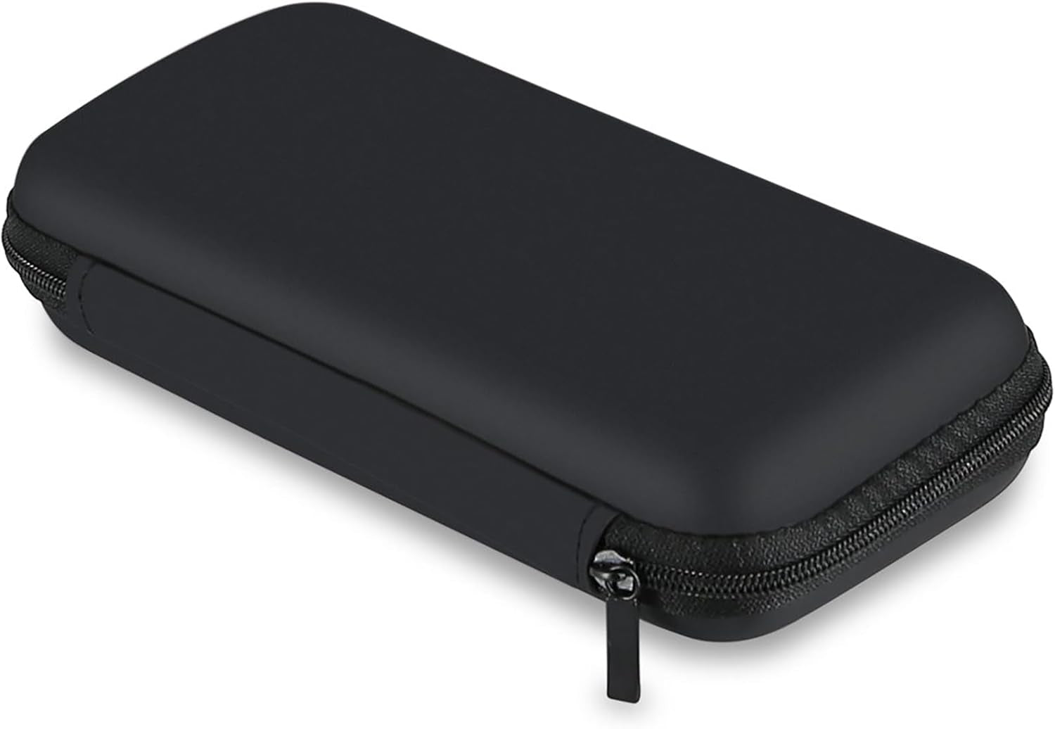 Travel Essential Electronics Organizer Pouch Charger Case, Shockproof Dual Zipper Power Bank Cables Tech Accessories Purse, Men & Women Travel Must Have Storage Bag, 6.5X3.2X1 Inch Black